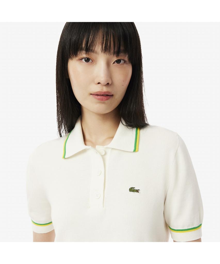 Lacoste Women'S Color Tipping Polo Sweater Af9283-55G Dii