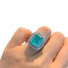 Jewelry Color Treasure Popular Retro Ring Temperament Jewelry Ring Main Stone 10 * 12