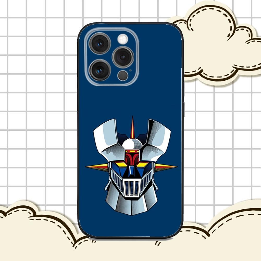 

M-Mazinger Z Robot Phone Case For iPhone 16e,16,15,14,13,12,11,Pro,X,XS,Max,XR,Plus,Mini Soft Black Cover iPhone13