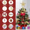 JOIEDOMI 24"/2FT Pre-lit Tree with Artificial Christmas Tabletop Tree Includes Star Topper Ornaments for Indoor Xmas Decor