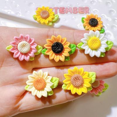 DIY Accessories Handmade Materials Shoe Flower Water Cups Cream Gluechildren's Hair Accessories Sunflowers