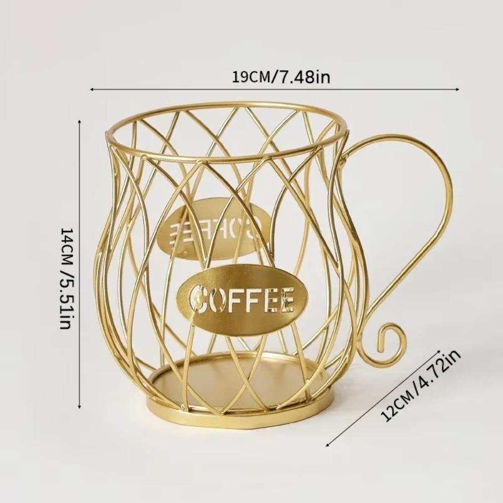 Large Capacity Coffee Capsule Holder Coffee Pod Holder Coffee Creamer Container Irregular Shape Coffee Pod Storage Cup