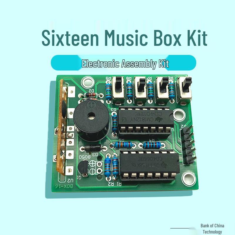 Sixteen Note DIY Electronic Music Box Kit