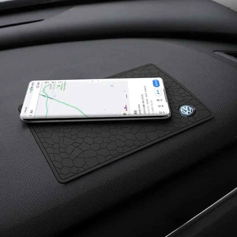 New PVC Car Non Slip Mat Dashboard Phone Anti Slip Gel Pad For Volkswagen CC R-Line Touran Golf Tiguan Beetle GTI Arteon R