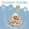 2D Flat Religious Heart-shaped Acrylic Tabletop Decoration, Home Decor Plaque Hanging Wall Art Decorative Garden Decoration for Room Door Signs Hangin