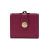IL BISONTE Genuine Leather Wallet, Cowhide Leather, Unisex, for Men and Women, Burgundy