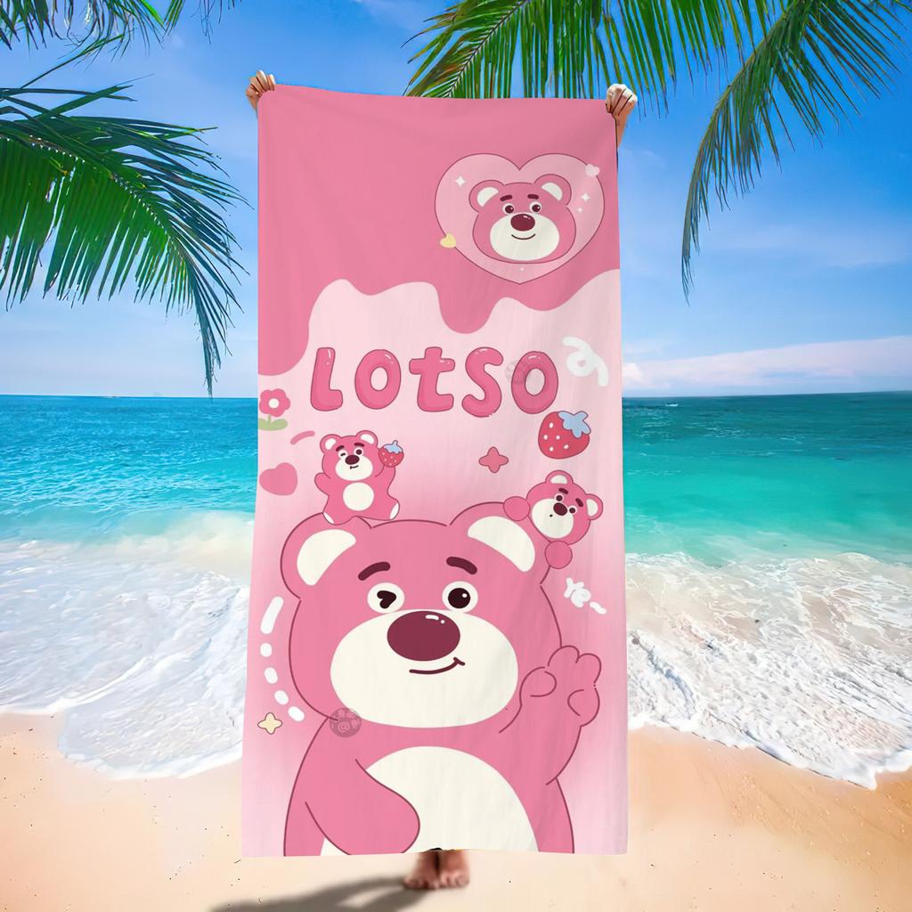 Popular Beach Towels Children'S Cartoon Quick-Drying Beach Towels Microfiber Digital Printing Bath Towels