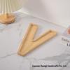Bamboo Wood Letter Tray for Parties and Celebrations: Dessert, Deli, Fruit, or Dinner Plate