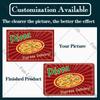 Pizza Dessert Metal Poster Food Tin Sign Plaque Metal Restaurant Vintage Wall Decor for Bar Club Metal Signs 20x30cm
