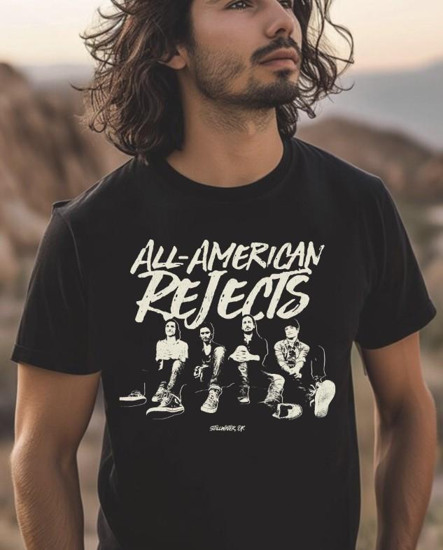 The All-American Rejects Band Members, Black T-Shirt, S-5XL Unisex T-Shirt M