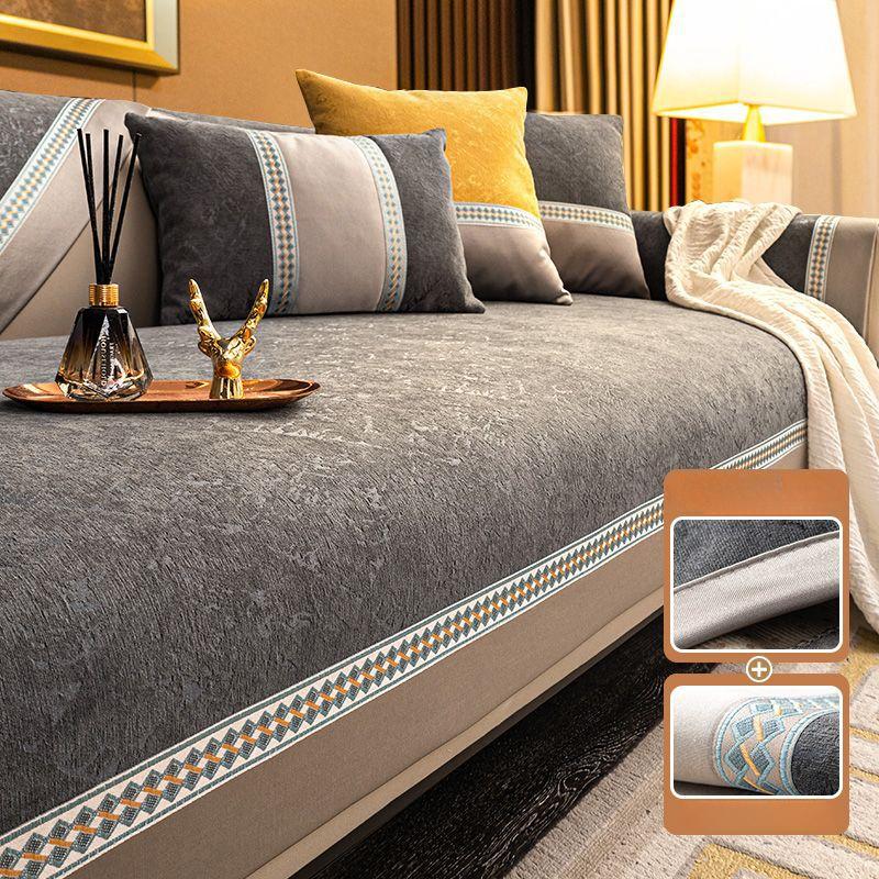 

Универсальная роскошная диванная подушка Four Seasons, современная минималистичная пылезащитная высококачественная подушка для сиденья, новый домашний эстетический чехол для дивана, тканевая салфетка 70*70cm