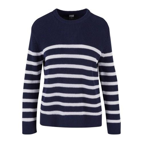 Urban Classics Womens/Ladies Striped Ribbed Jumper
