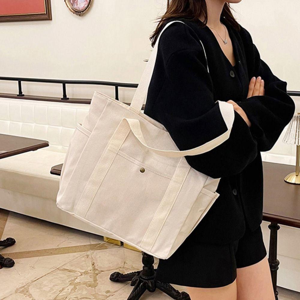 Casual Mommy Handbag Large Capacity Cloth Shoulder Bag All-match Canvas Tote Bag  Students