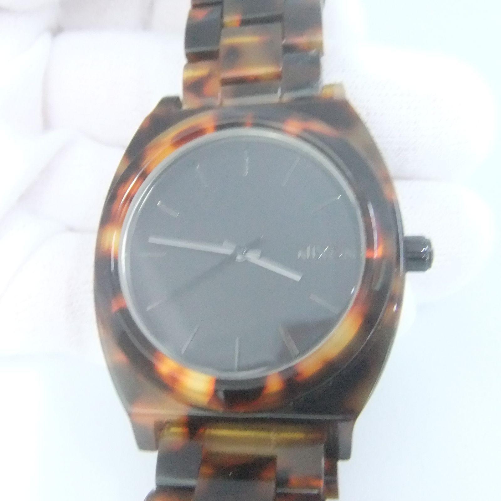 Used NIXON THE TIME TELLER ACETATE Tortoiseshell watch [1017402-01]