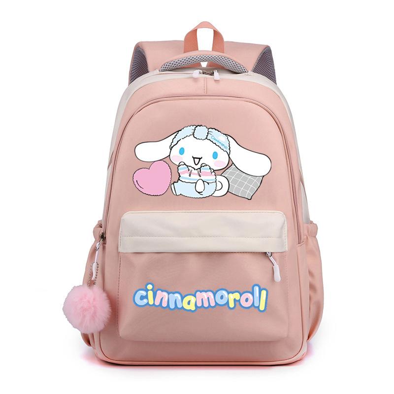 Big-Eared Dog Cute Cartoon Printed Backpack Middle School Bag