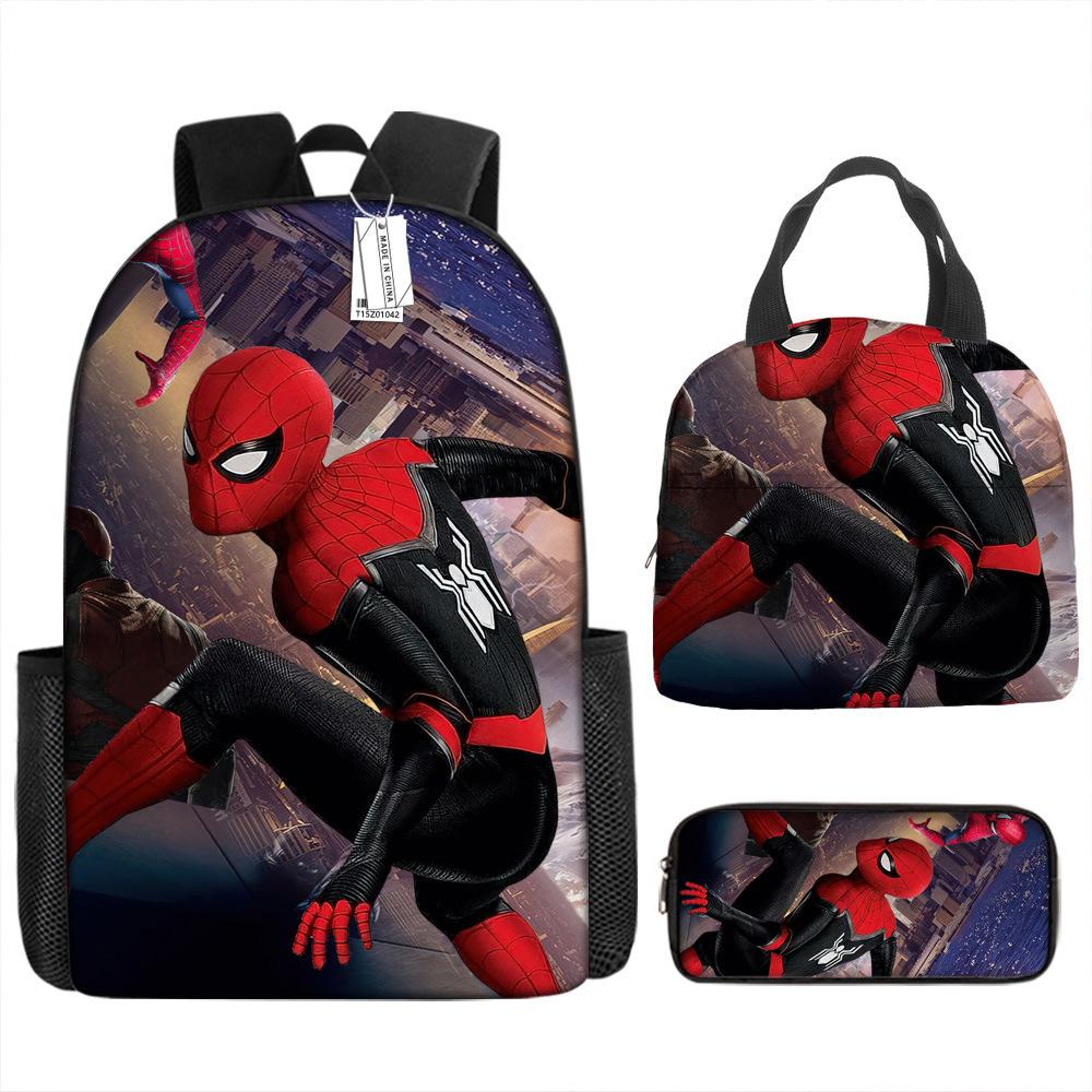 Backpack Elementary School Bag Children'S Lunch Bag Pencil Case Three-Piece Set