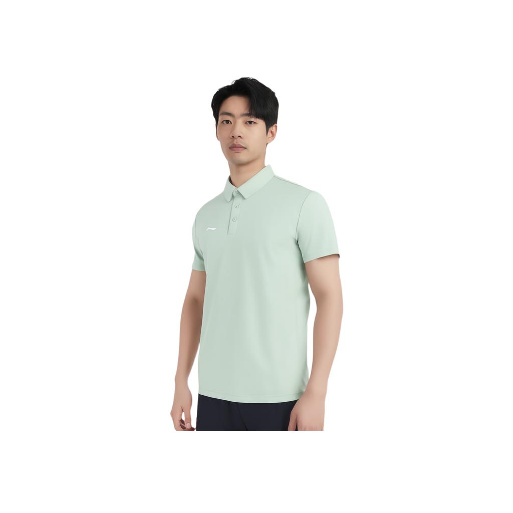Li Ning Group Purchase Series Solid Color Soft Breathable Comfortable Versatile Short Sleeve Polo Shirt Men Polo Shirts APLV029-9