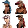 Fashion Print Silk Scarf Headwear With Sun Protection For Outdoor Activities