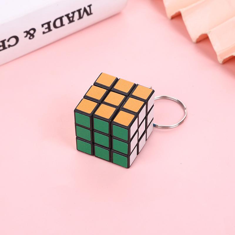 

Creative 3x3cm Mini Puzzle Magic Cube Keychain Promotional Gift Bag Accessories For Children Kids Girls Fashion Jewelry Gift