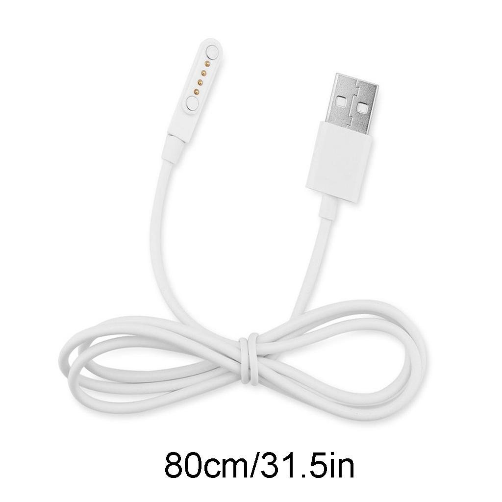Charging Cable 4 Pin Magnetic Charger Cable Cord For Smart Watch GT88 GT68 KW08 KW18 KW88 KW98 Power Charger Cable