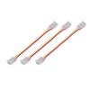 10Pcs LED Light Strip Connectors 3Pin 8mm Safe PC Strong Compatibility COB LED Strip Connectors for Home Party Office