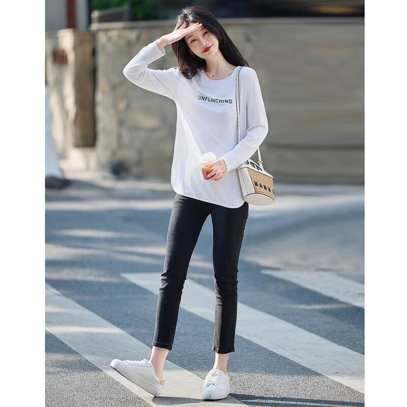 Women's Letter Print Long Sleeve T-Shirt