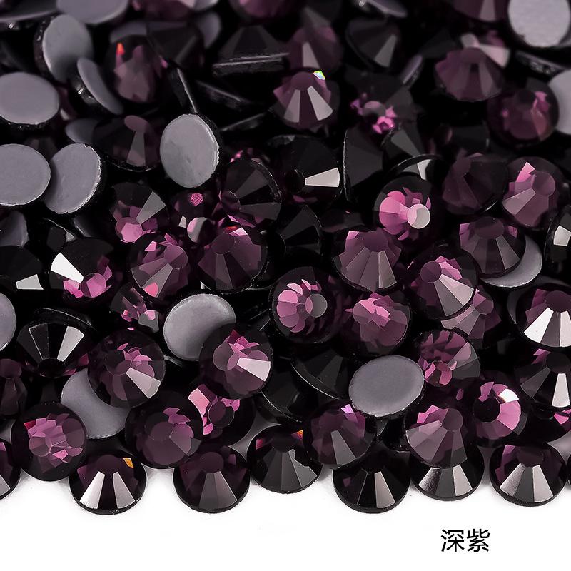 Imitation Austrian Hot Diamond Manicure Glass Flat Bottom Drill Adhesive Rhinestone Diy Clothing Accessories Hot Melt Adhesive Bottom Drill