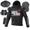 KOMINE Motorcycle Soft Shell Winter Parka Black XL 1200 For Cold CE Stretch Windproof Protector MJ-005 Autumn, Winter, Spring, Protection, Standard,