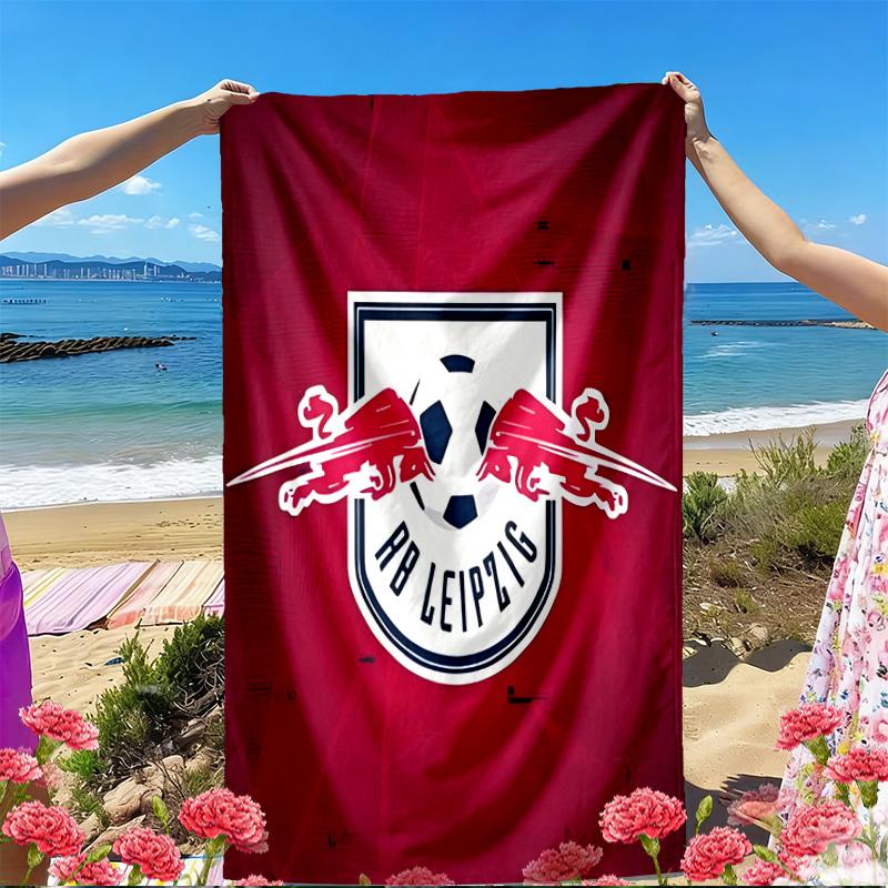 RB Leipzig Print Beach Towel, Versatile Lightweight Absorbent Beach Towel for Pool Surf Yoga Bathroom, Perfect Birthday Holiday Gift
