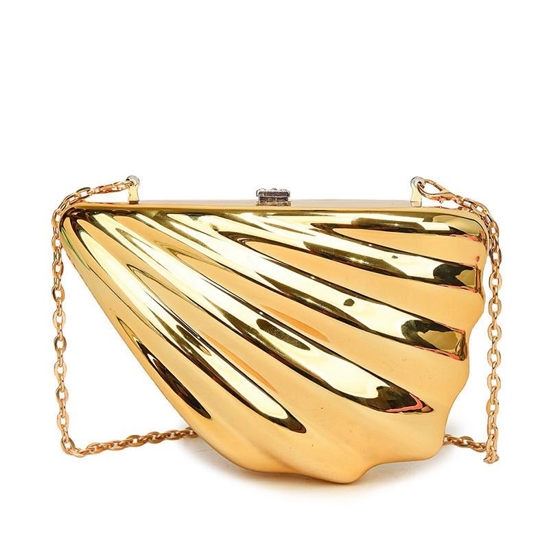 Acrylic Shell Crossbody Bag Women Minimalist Chain Strap Small Purse Trendy Ins Style Everyday Accessory