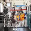 1PC Cartoon Son Goku  Print Flannel Blanket, High quality All Seasons, Home Decor, Warmth and Comfort, Perfect for Christmas Gifts
