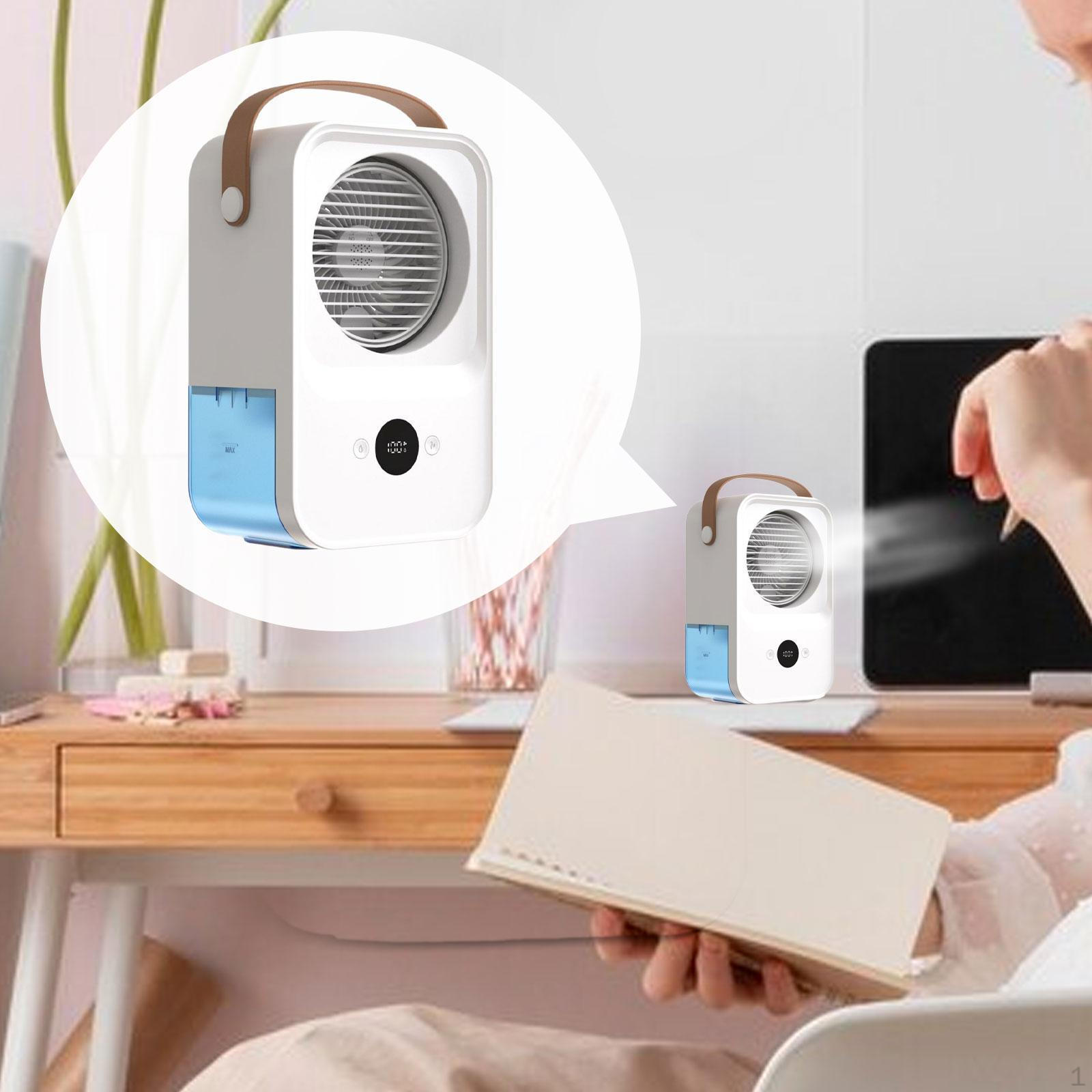 

Кондиционер Вентилятор Мини Настольный Охлаждающий Туман Персональный Многофункциональный для Спальни NO Remote Control