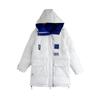 Wear Down Padded Jacket On Both Sides, Girls' Winter Clothes, Tooling Padded Jacket, Women's Mid-length Fashion, Loose Padded Jacket Trend