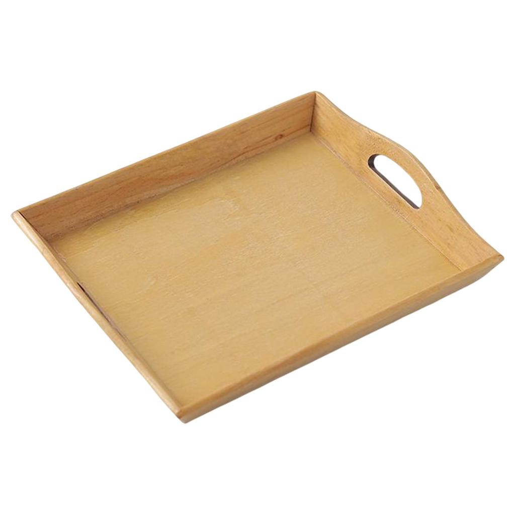 Classic Wooden Serving Tray for Dining and Entertaining