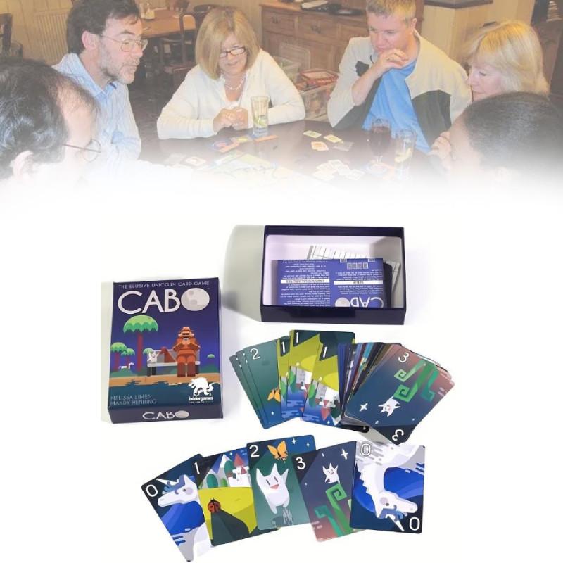 Cabo Gra Karciana Wersja Angielska Wciągająca Gra Planszowa Zarządzania Pamięcią Dla 2-4 Graczy