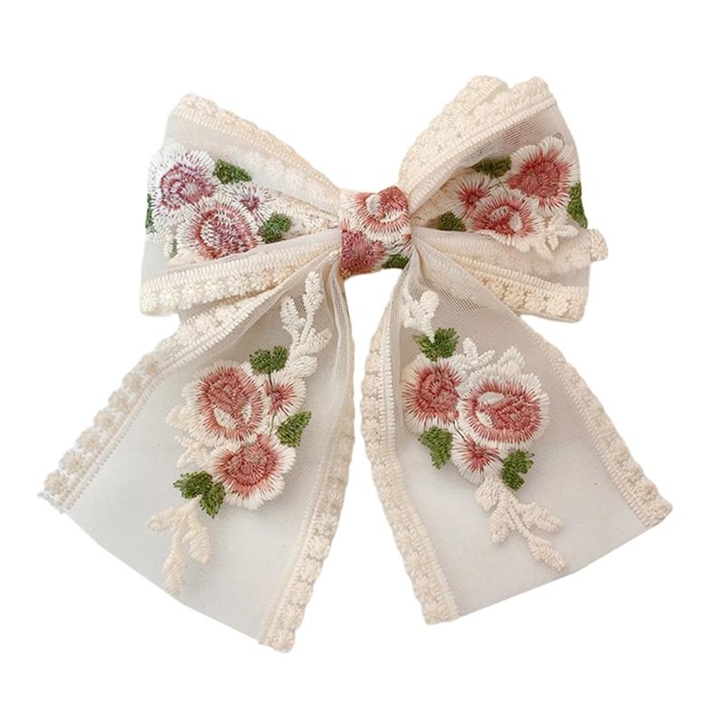 Bows Elegant Hair Clip 2000s Style Accessories Sweet Balletcore Hairpin Women