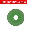 60/80mm Glass Cutting Disc Ceramic Tile Jade Crystal Wine Bottle Grinding Diamond Ultra-thin Saw Blade Glass Cutting Blade