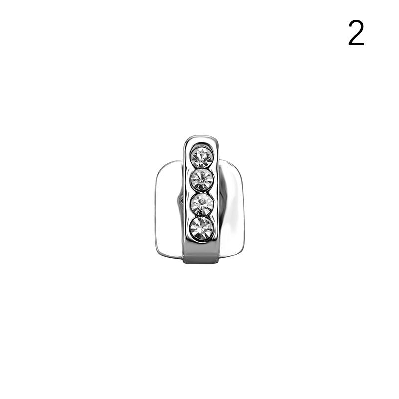 

Хип-хоп зубы Grillz Мужчины Женщины Iced Out Hollow Двойной зубной колпачок Зубной гриль Панк Рэпер Кепка Хэллоуин Косплей