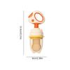 Baby Fruit Feeder Teething Rings for Infants | PP Silicone Pacifier with Dinosaur Mushroom Shape for Freezing Fruit and Breast Milk Popsicles