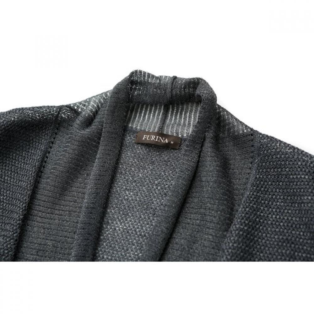 Furina Cooling Shawl Cardigan Twinkle Mesh Linen Blend