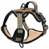 Reflective Adjustable Dog Harness Brown XL