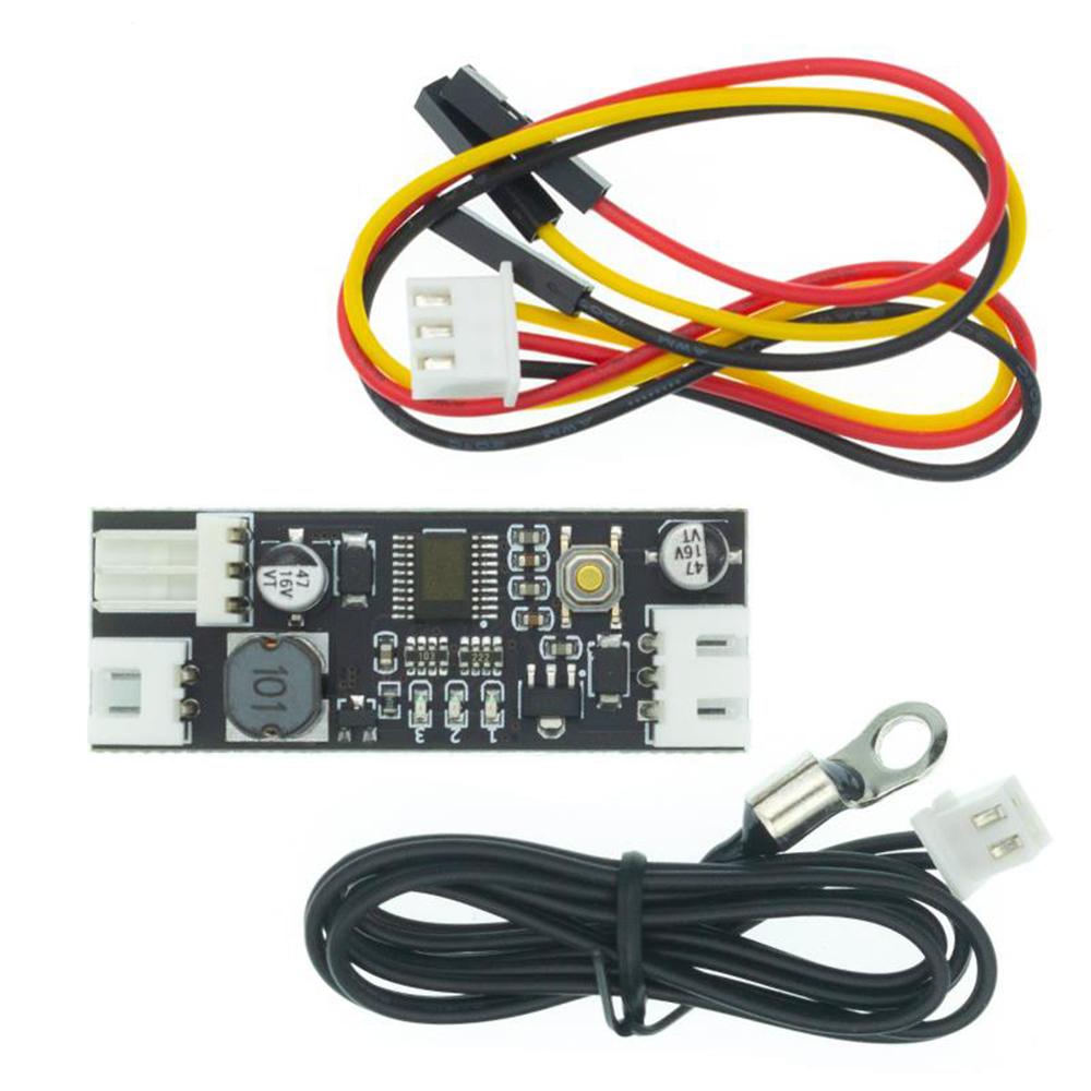 12V 0.8A DC PWM 2-3 Wire Fan Temperature Control Speed Controller Chassis Computer Noise Reduction Module NTC B 50K 3950