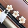 2/3Pcs Sweet Flower Shape Car Mini Hooks Dashboard Backseat Car Hanger Organizer Purse Earphone Charging Cable Adhesive Hooks