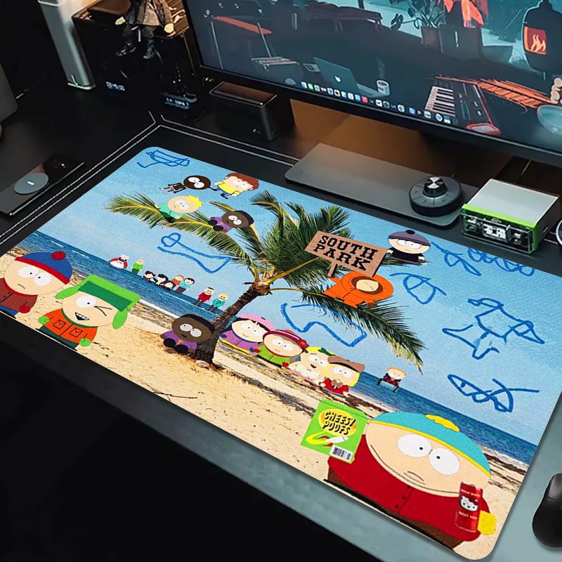 Cartoon Park South Color Mouse Pad Large Gaming Table Cushion Non-slip Laptop Tablet Big Mousepad XXL Mat Mini PC Playmat With Lock Edge