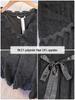 Plus Size Women's French Lace Dress, Long Sleeve, Waist-Cinched, Elegant and Slimming, Fits 130-300 Jin