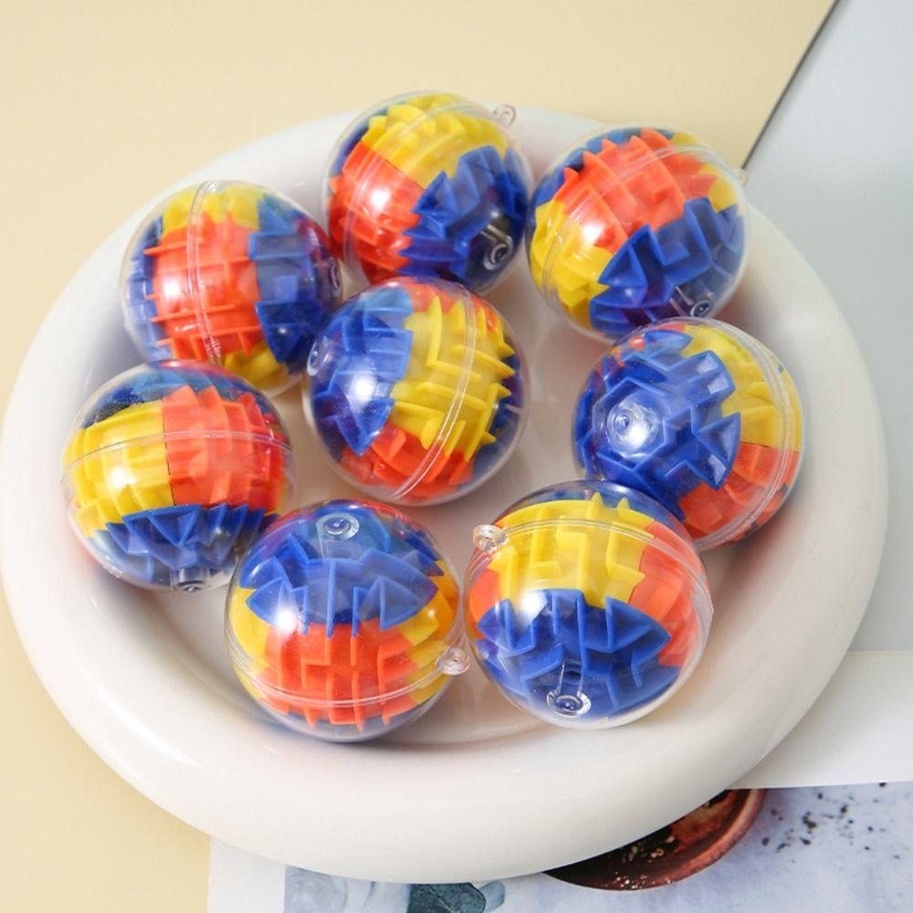 Round Speed Cube Labyrinth Rolling Ball Toys Mini Speed Rolling Ball Game Maze Toy  Learning Toy