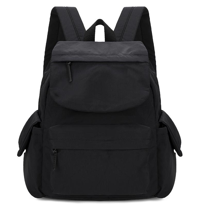 Sac à dos de couleur unie Léger Grande capacité pour unisexe