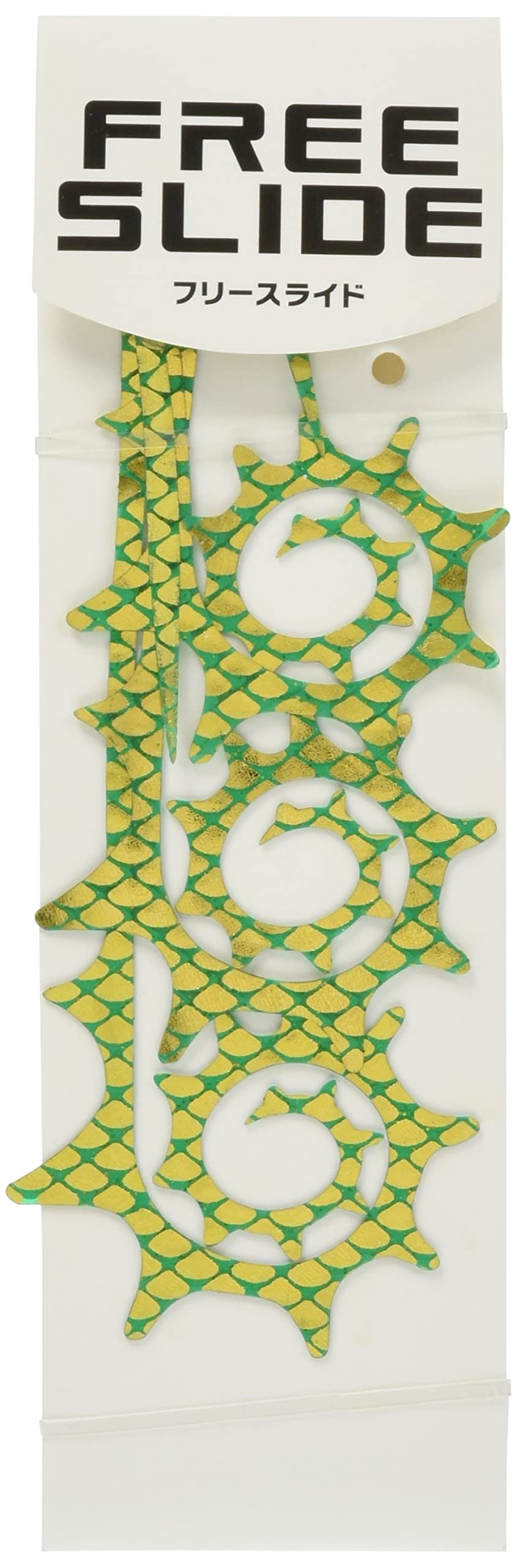 Hayabusa Musou Madai Free Slide Custom Tie Dragon Curly Slim #11 Gold Green