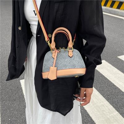 New High-end Contrasting Color Shell Bag Portable Shoulder Oblique Span Trendy Women's Bag