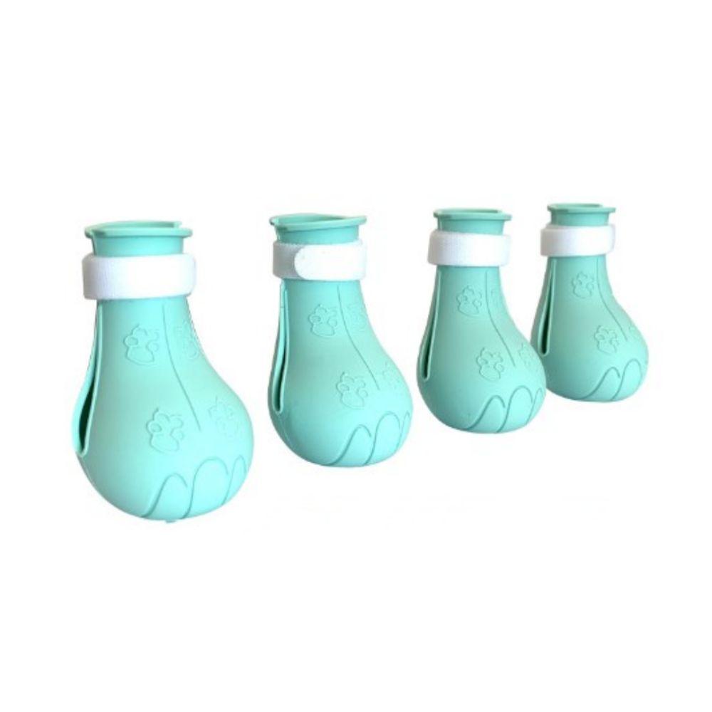 

4 Pcs Scratch Prevention Grooming Cat Accessories Nylon Buckle Cat Foot Gloves Bathing